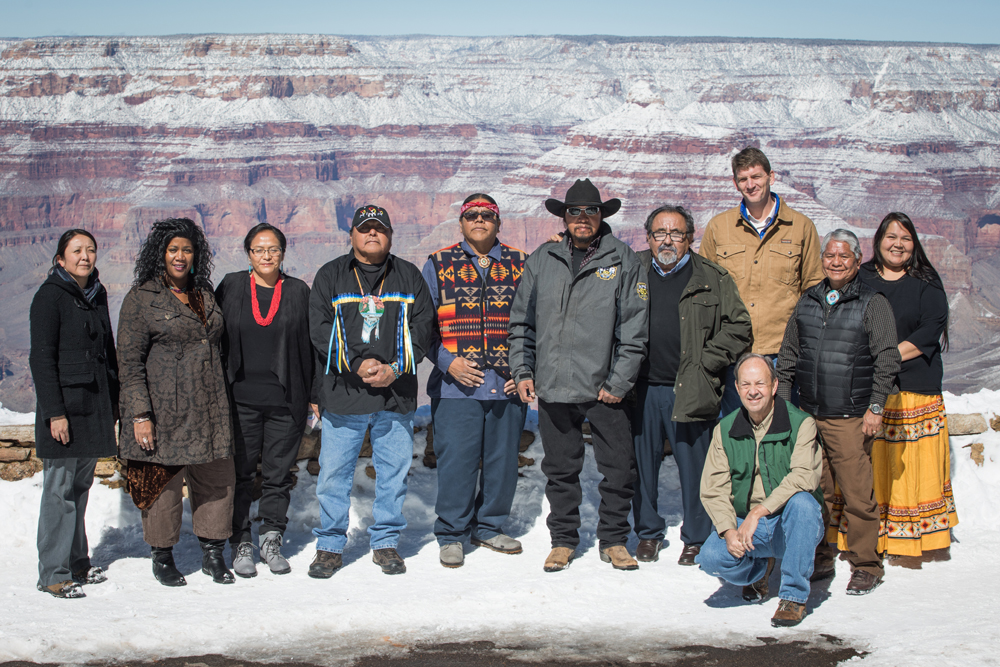 Rep. Grijalva with supporters of the Grand Canyon Centennial Protection Act