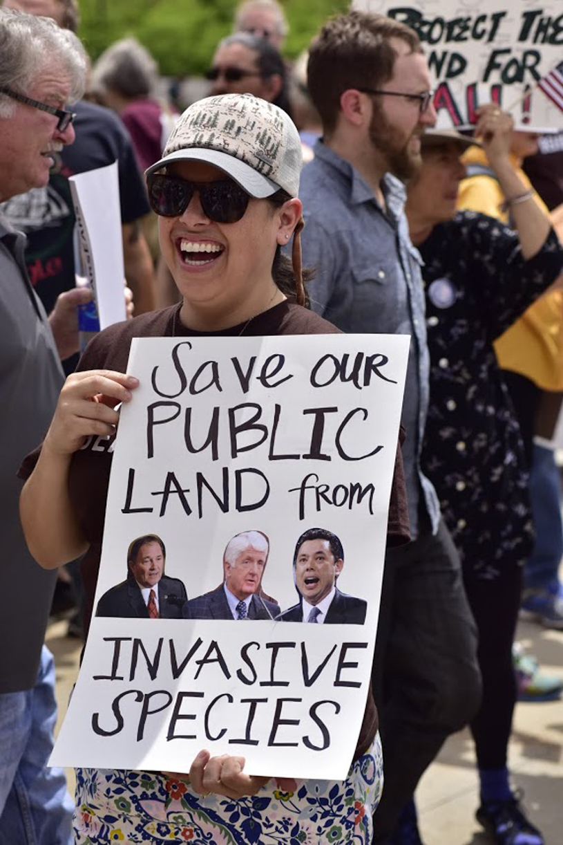 Protect Bears Ears from invasive species sign. Photo by Tim Peterson.