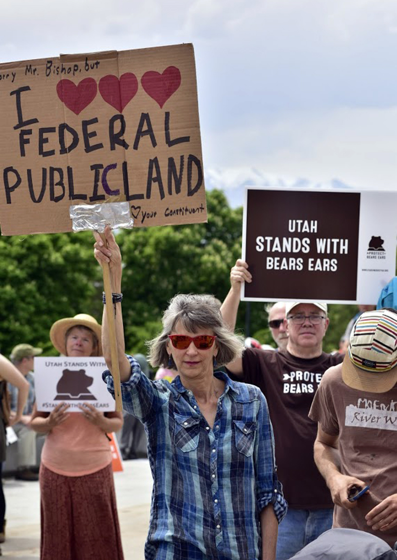 I love public lands sign. Photo by Tim Peterson.