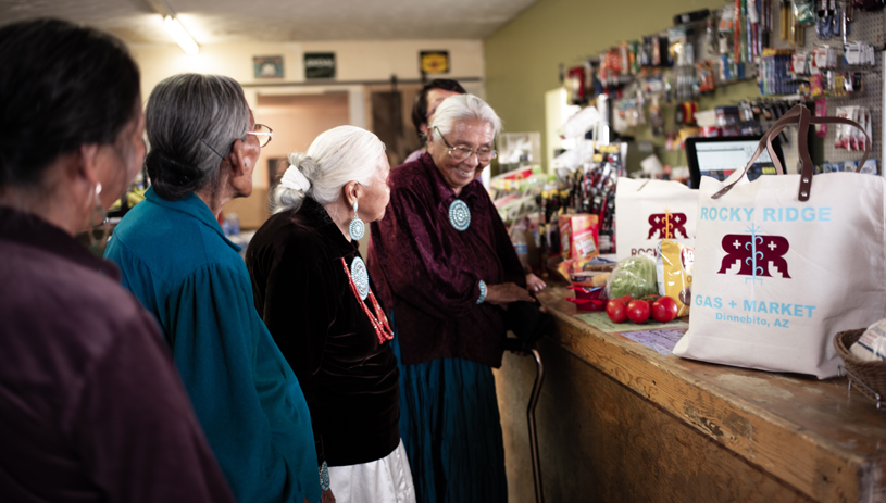 The market serves many elders in the community of Rocky Ridge.