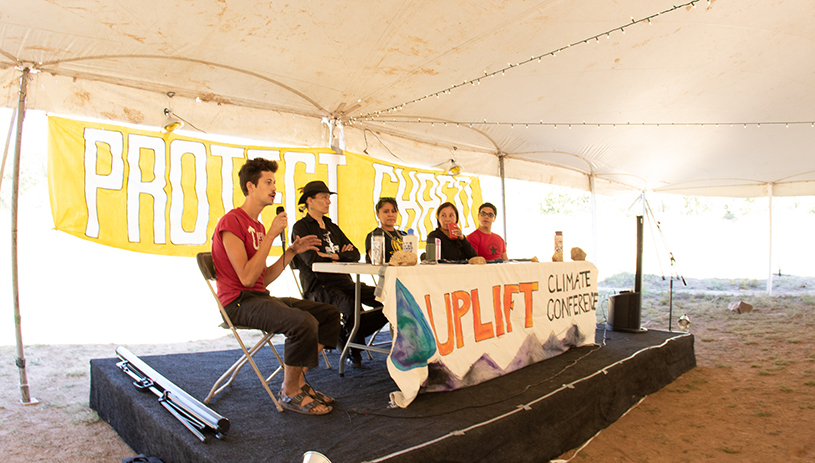 A panel of speakers at Uplift 2018