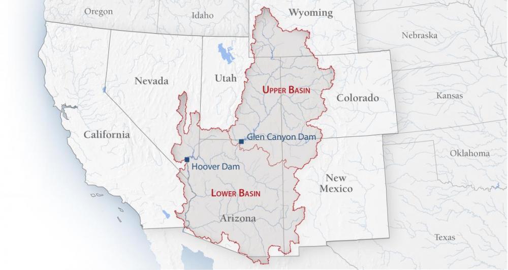 A map of the Colorado River Basin