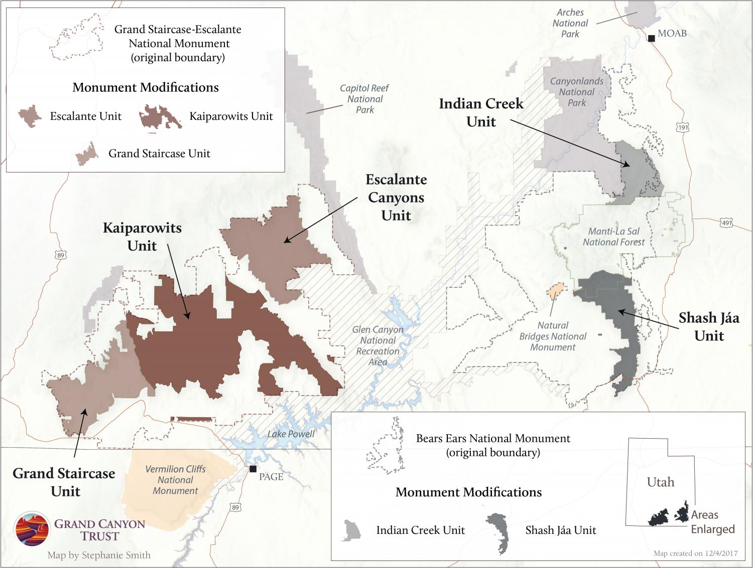 Modifications to Bears Ears and Grand Staircase-Escalante national monuments