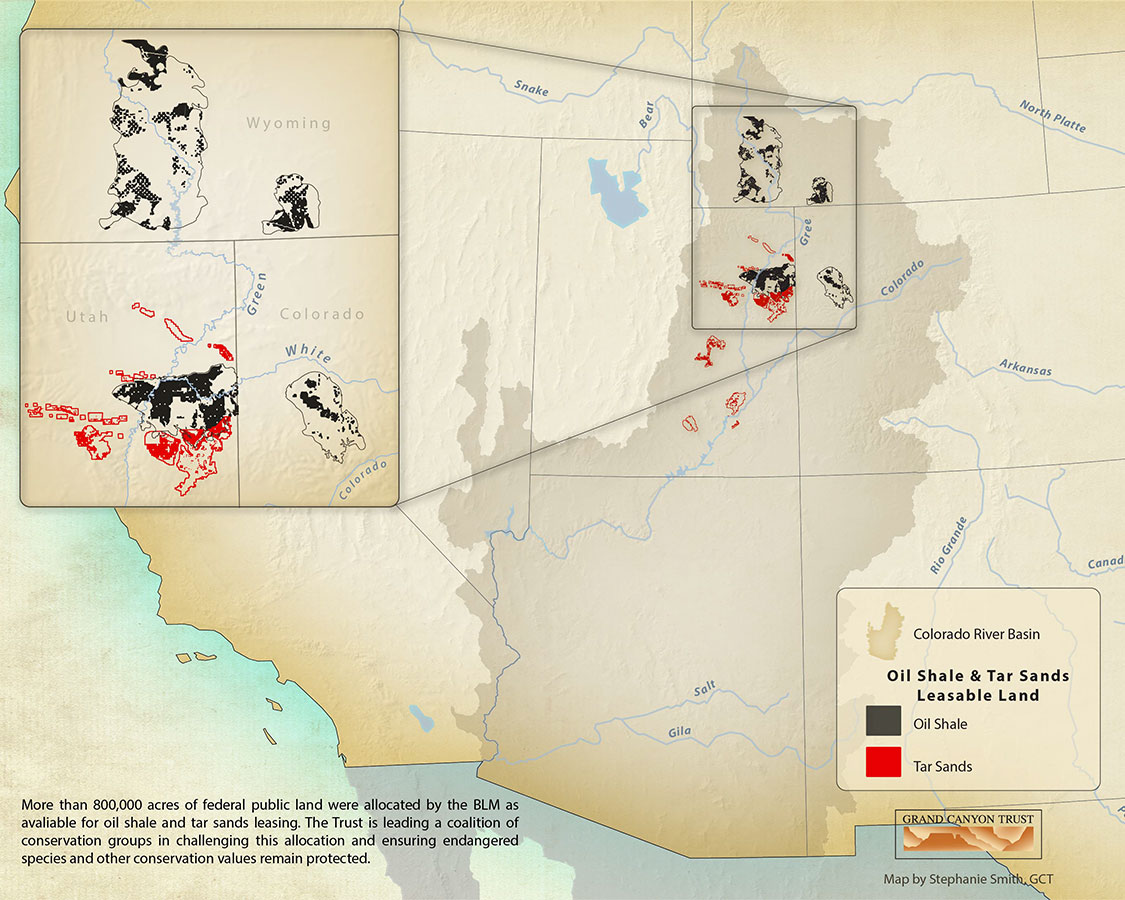Leasable land in the Colorado River Basin