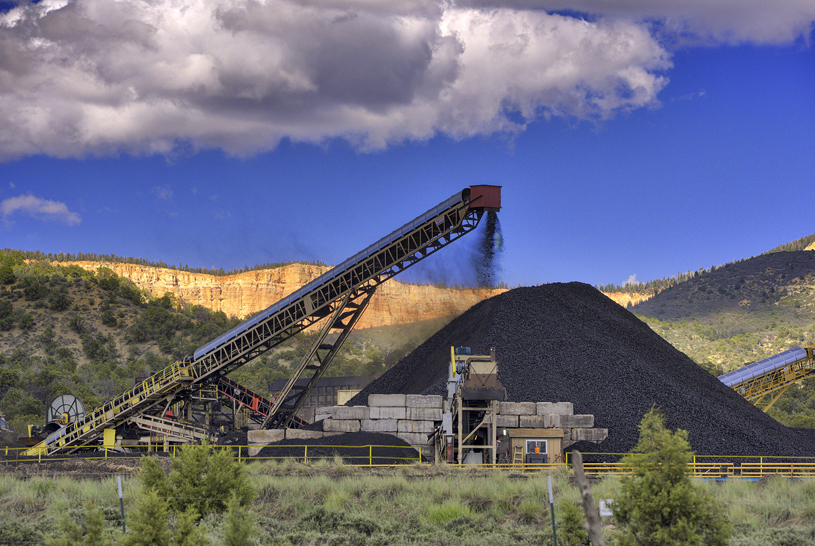 Alton Coal Mine coal pile, Utah. Photo by Tim Peterson