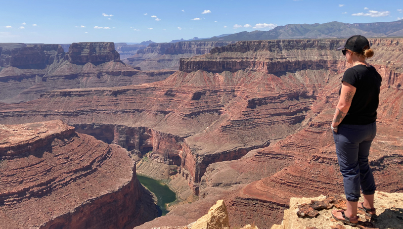 The author at the Grand Canyon. Jane Derderian