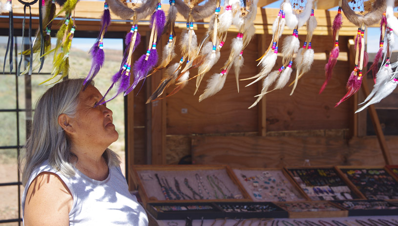 Stella Lewis has been selling crafts at Second Overlook her whole life.