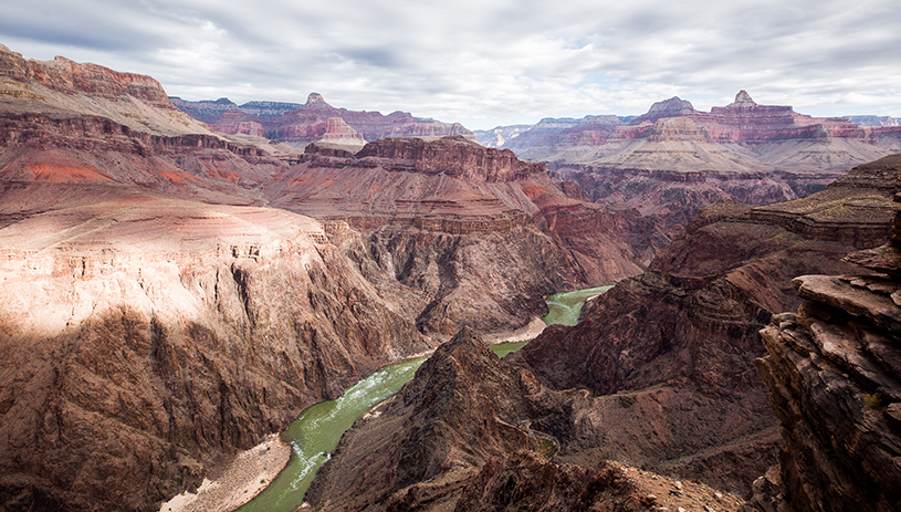 Grand Canyon Vista with the Colorado River by Ed Moss