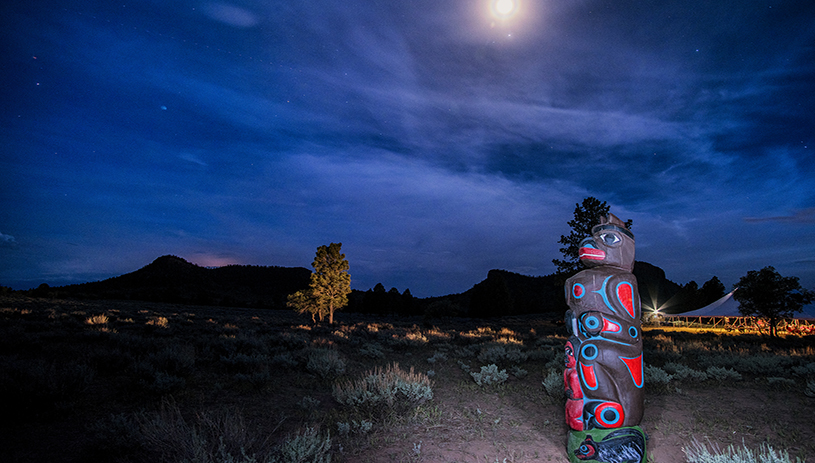 The Bear Totem gifted by the Lummi Nation