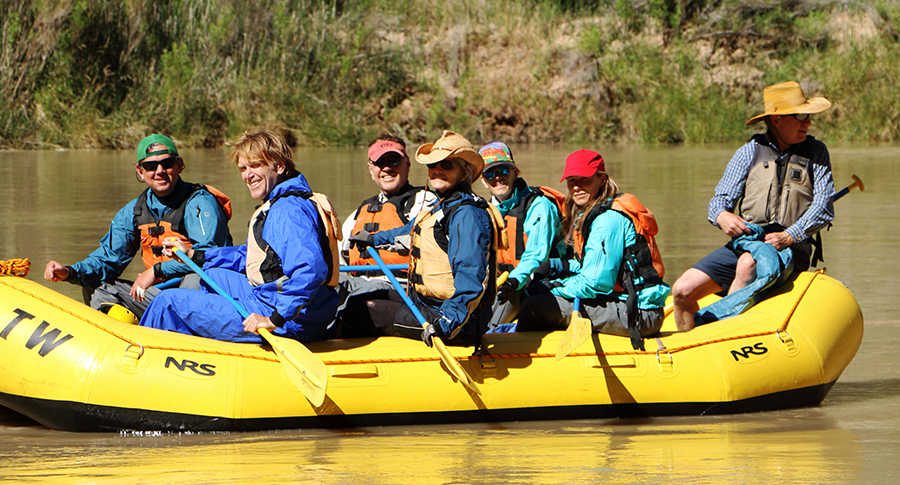 Bill Grabe family on Colorado River