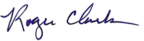 Roger Clark signature