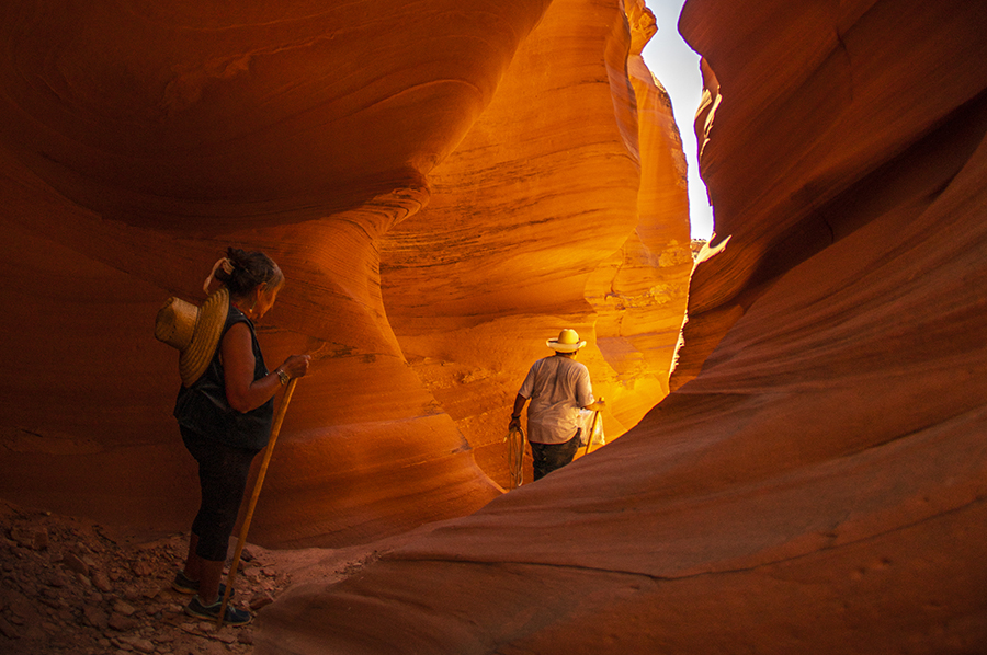 Roseann and Lester Littleman in Mystical Antelope Canyon