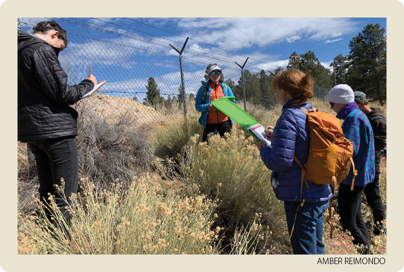 Volunteers keep tabs on Canyon uranium mine. Photo by Amber Reimondo