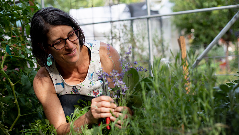 Kate nurtures native plants