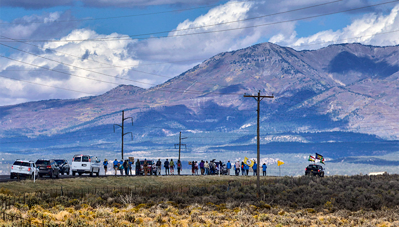 White Mesa Community rally and spiritual walk