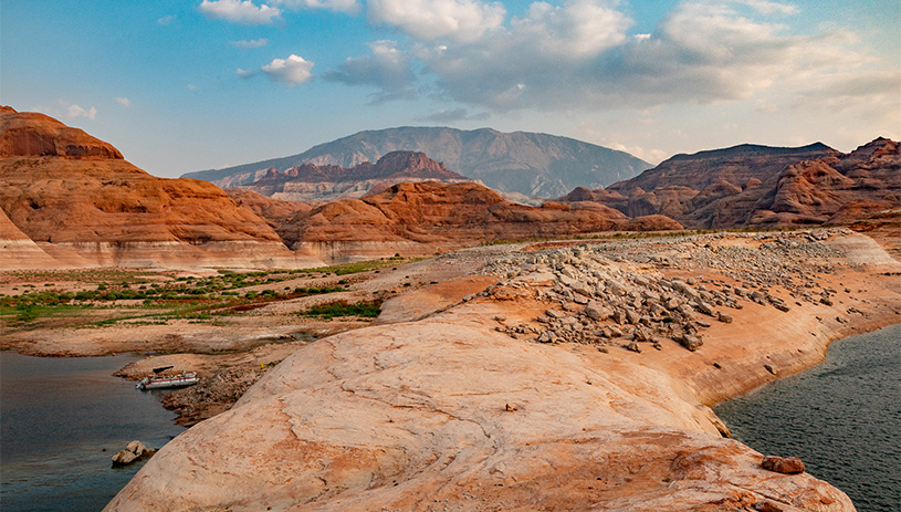 Glen Canyon at low water