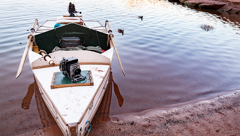 Tad's camera on Nevills boat