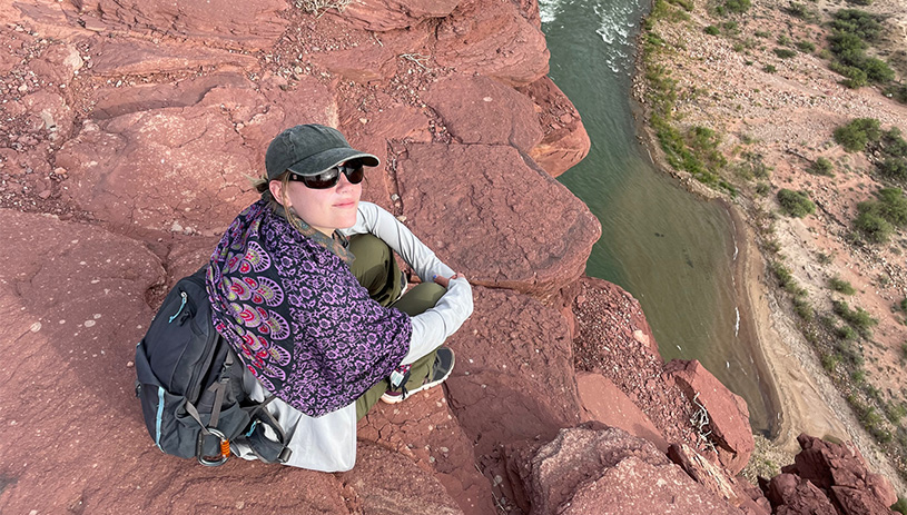 Quinn Fike enjoying the Grand Canyon