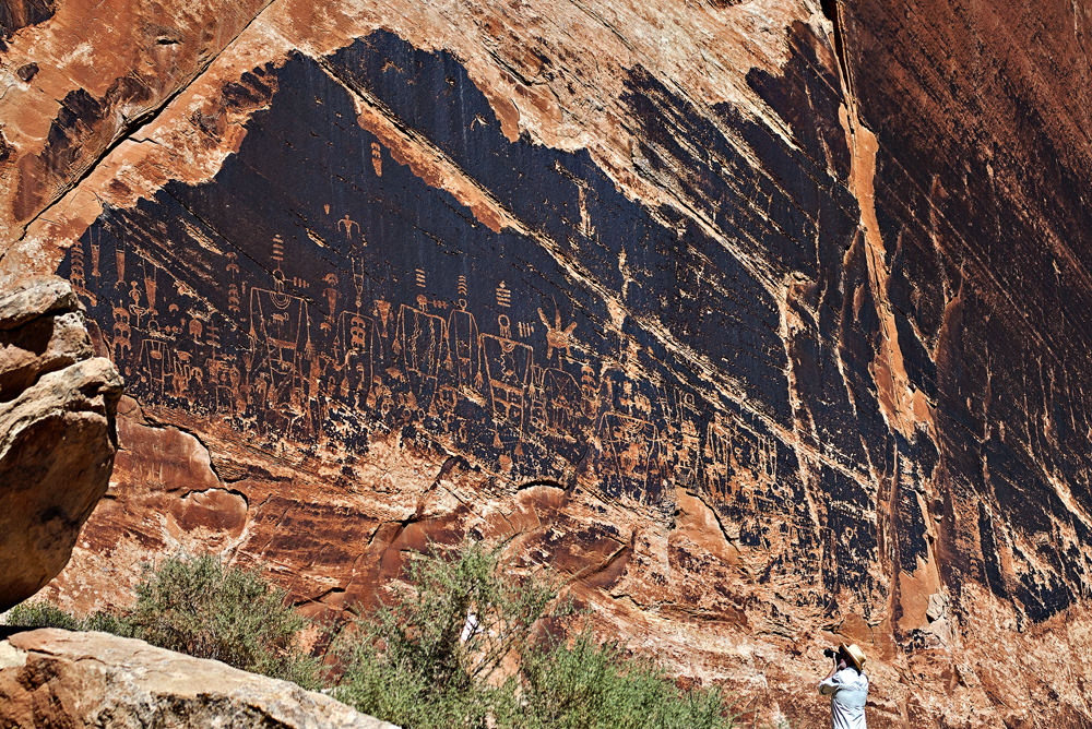 Rock art panel, Butler Wash, Bears Ears National Monument. TIM PETERSON