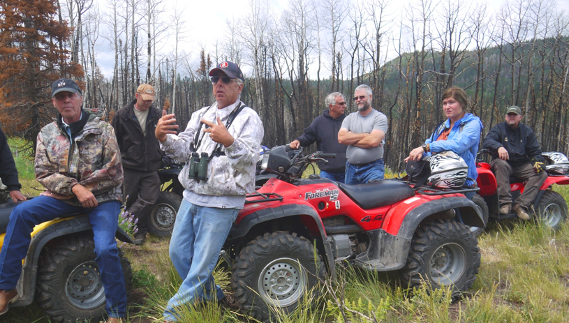 The Monroe Mountain Working Group in the field.