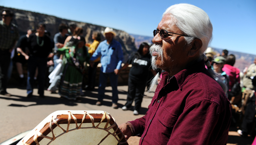 Havasupai leader and advocate Rex Tilousi. Photo by Amanda Voisard