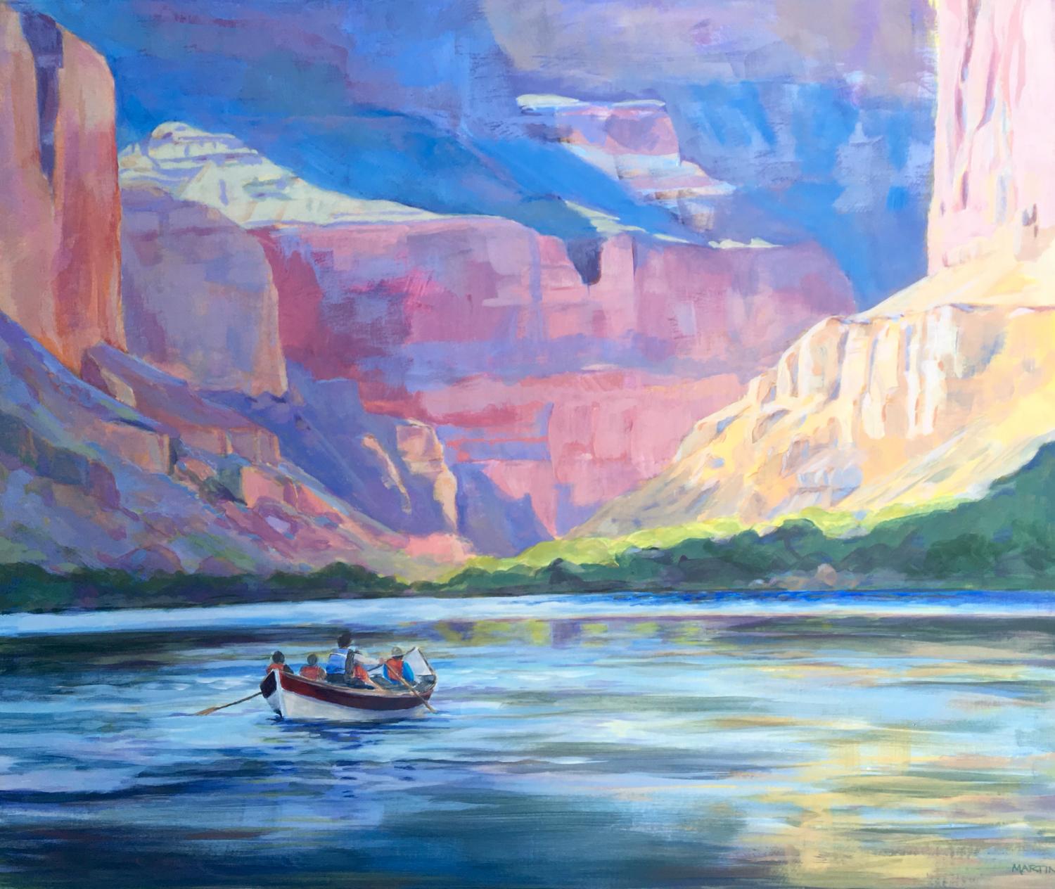 Marble Canyon, Grand Canyon National Park. Original oil painting by Cyd Martin