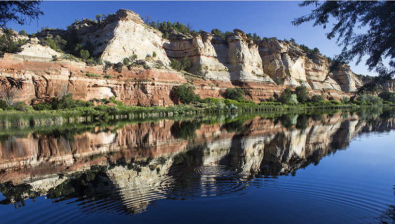 Blue waters at Johnson Lakes. Photo by Marra Clay.