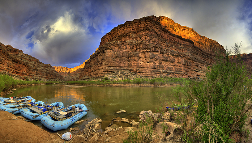 Slickhorn camp on the San Juan River