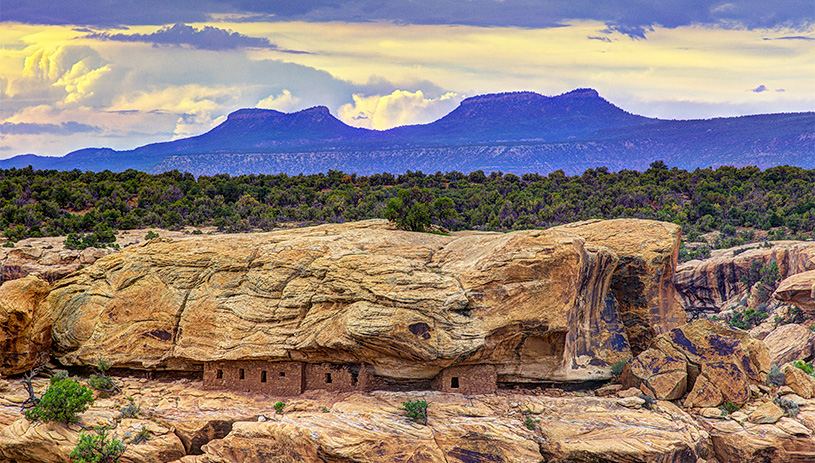 Bears Ears and the citadel.