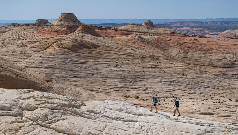 Hikers in Grand Staircase-Escalante National Monument.