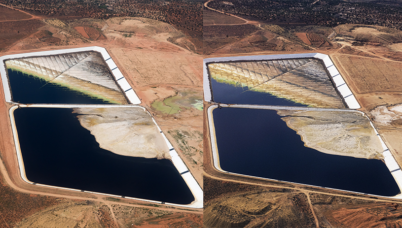 The White Mesa Mill as seen from the air.