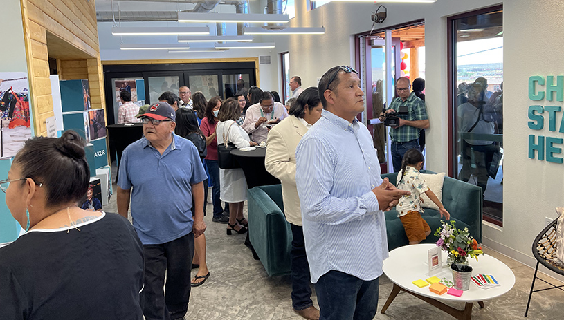 Inside Change Labs Tuba City during the grand opening event. WENDY HOWELL, NAVAJO-HOPI, OBSERVER