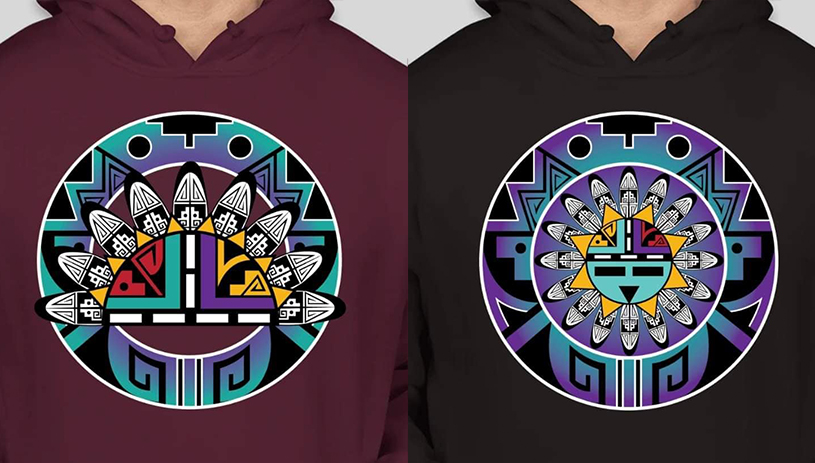 Sweatshirts with art by Anthony Puhuyesva