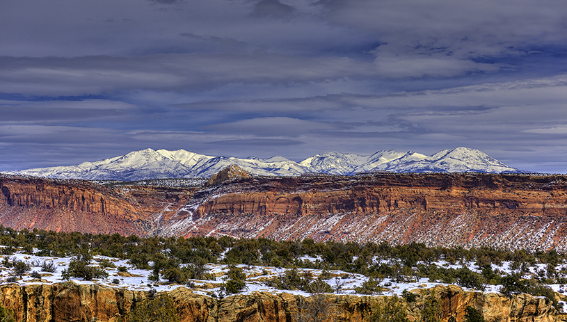 The Abajo Mountains above Comb Ridge in the reduced Bears Ears National Monument TIM PETERSON