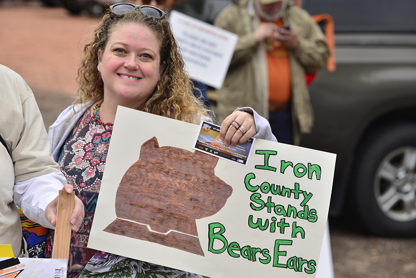 Iron County Support for Bears Ears in Kanab, Utah. Photo by Tim Peterson.