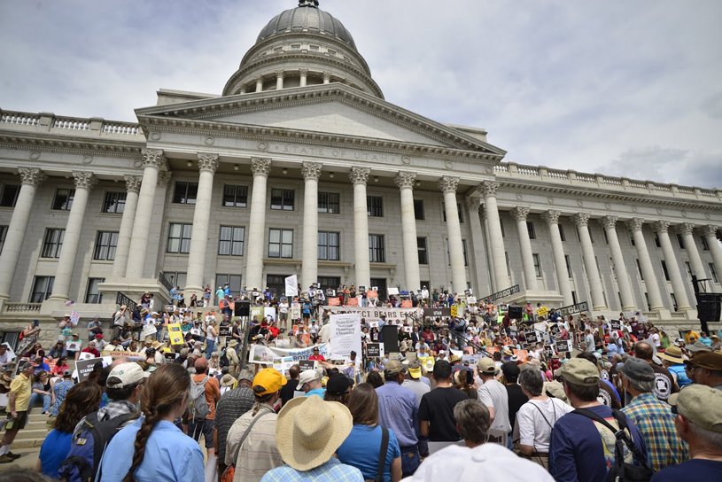 Bears Ears rally Utah State Capitol May 2017. Photo by Tim Peterson