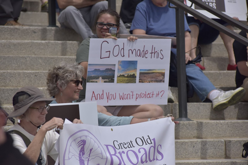 Bears Ears Rally God Made This Sign. Photo by Tim Peterson.