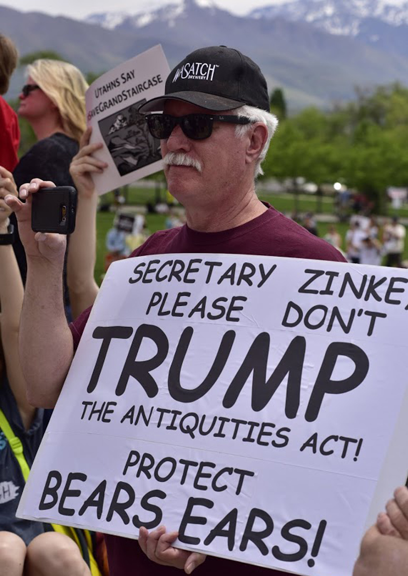 Don't Trump Bears Ears sign. Photo by Tim Peterson.