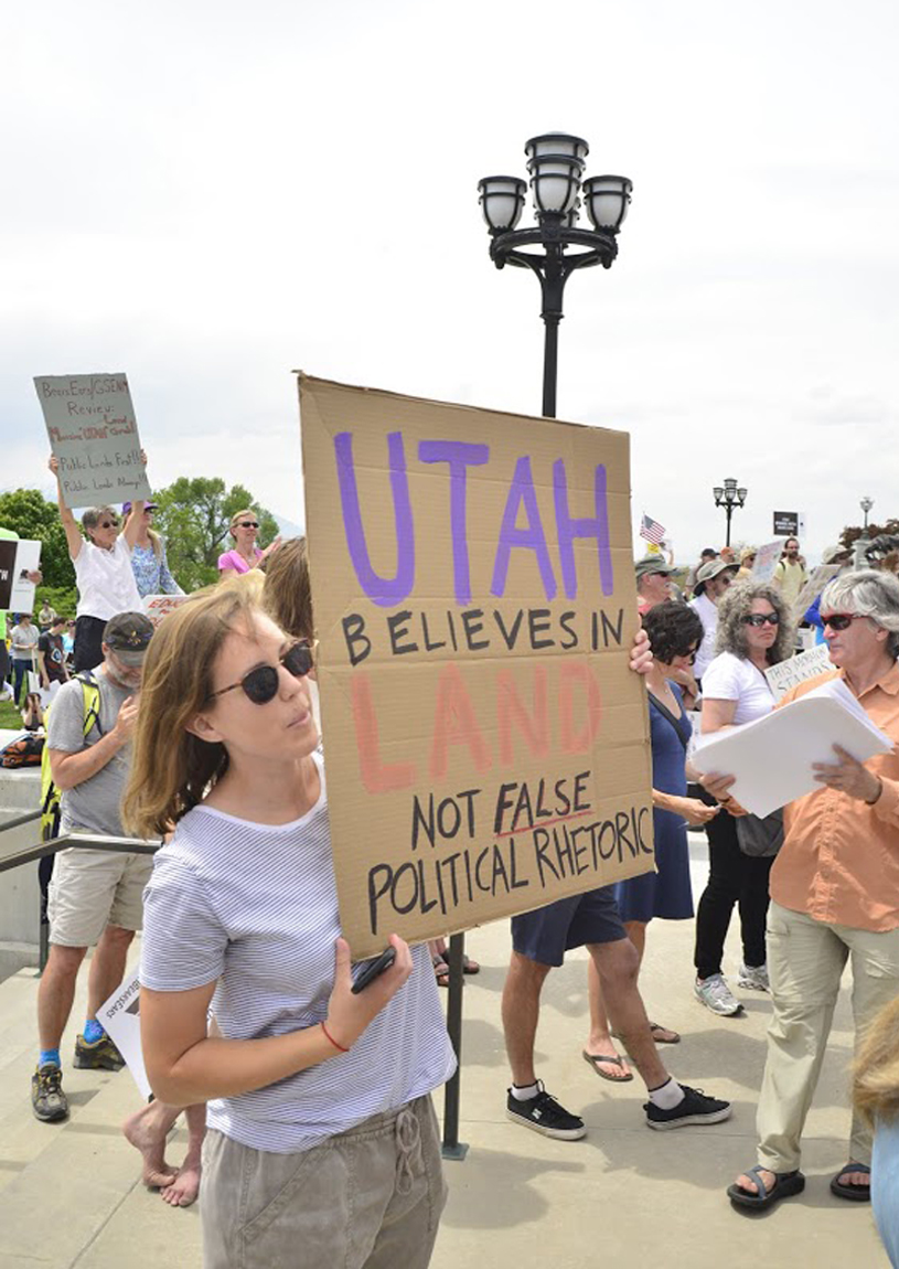 Utah Believes Bears Ears sign. Photo by Tim Peterson.