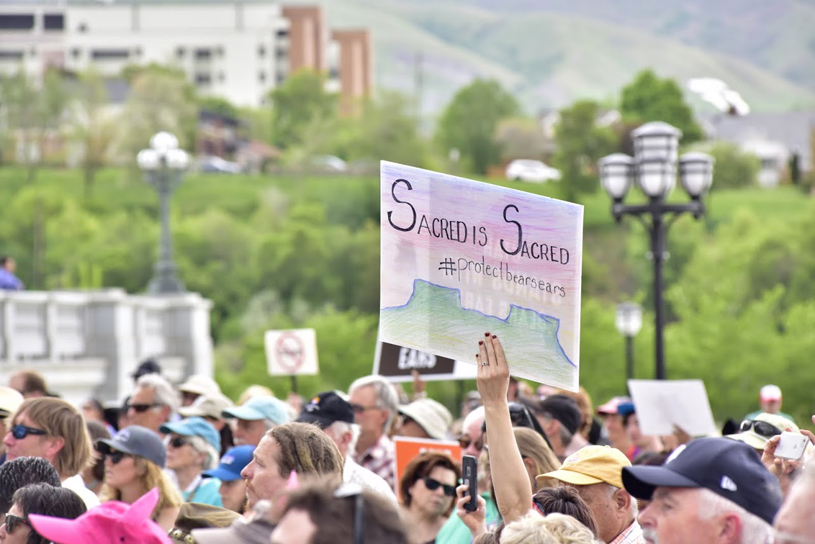 Sacred is Sacred Bears Ears Sign. Credit: Tim Peterson