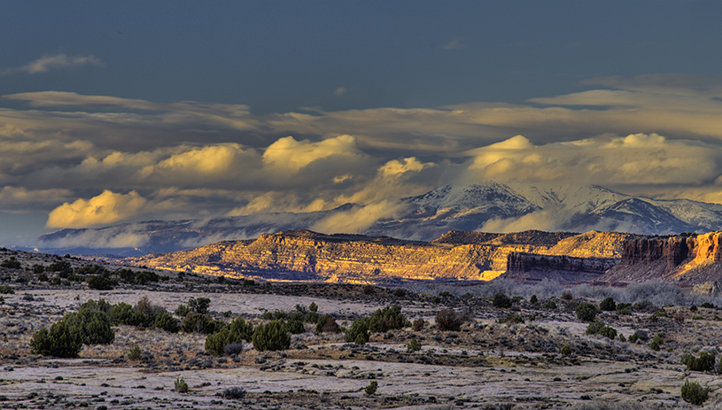The Abajo Mountains from Butler Wash in the reduced Bears Ears National Monument TIM PETERSON