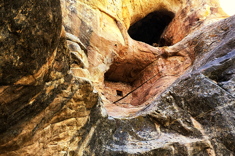 Cliff dwelling, Forest Service lands, cut from Bears Ears National Monument