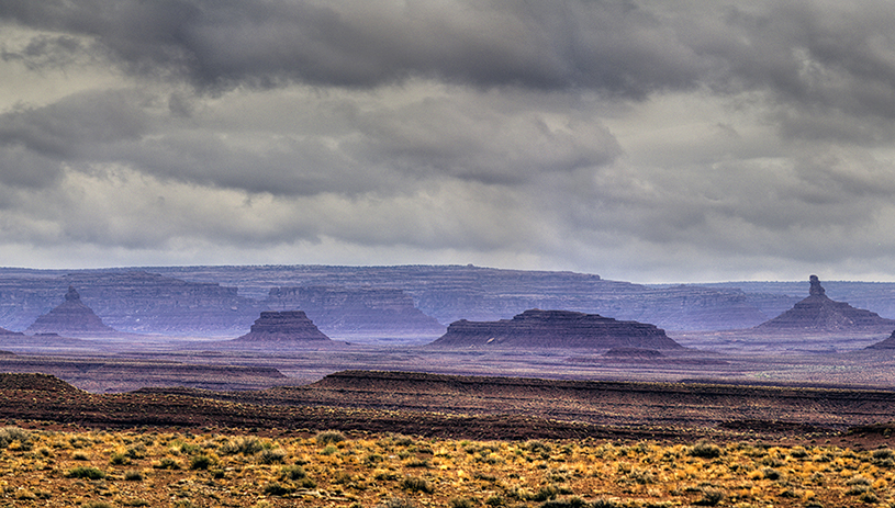 A misty day in Valley of the Gods, on lands removed from Bears Ears National Monument TIM PETERSON