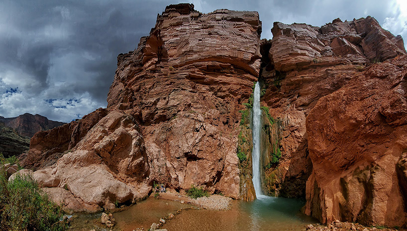 Deer Creek Falls in Grand Canyon National Park. Groundwater beneath the proposed monument feeds Deer Creek and many other water sources inside the Grand Canyon. TIM D. PETERSON