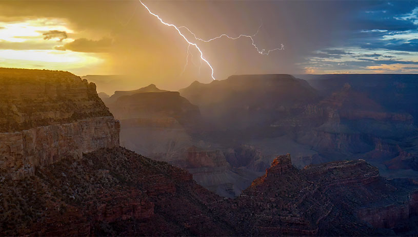 Grand Canyon thunderstorm