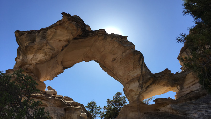 The BLM proposes to turn an illegal route to Inchworm Arch into a road. Photo by Mary O’Brien