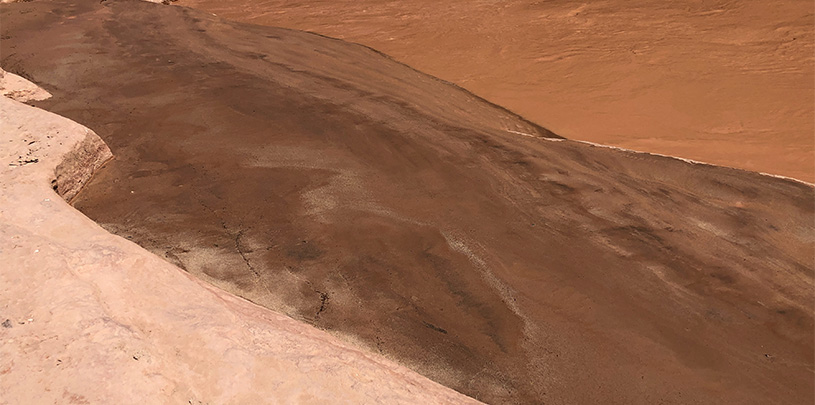 Muddy waters of the Little Colorado River.