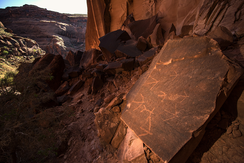 Moqui Canyon rock art. Photo: Tim Peterson