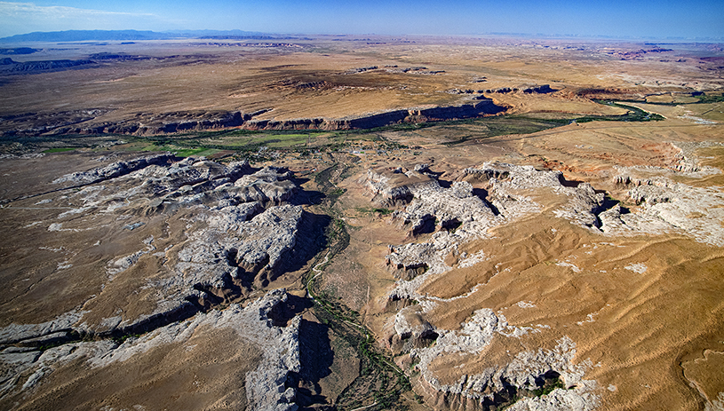 Cottonwood Wash from above