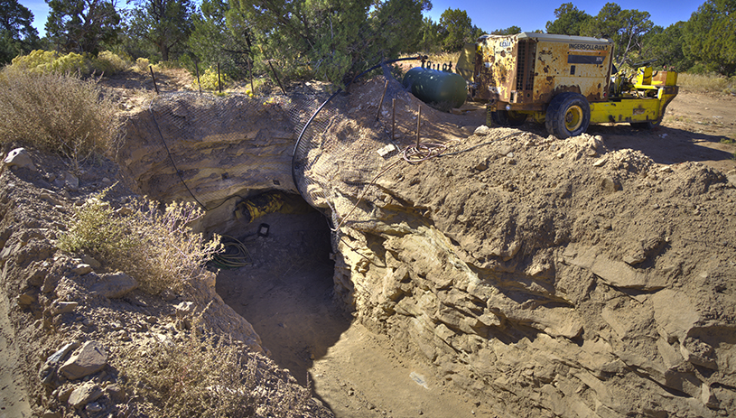 The Easy Peasy mine shaft. Tim Peterson